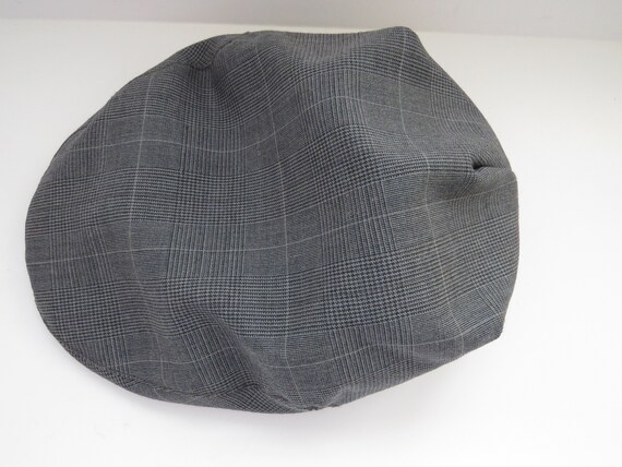 1970s Gray Plaid Cap by Bianchi Cappelli - Size X… - image 7