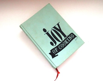 1967 Joy of Cooking Cookbook by Irma Marion Rombauer - Blue Hard Cover - Recipes Meal Planning - Chef Cook Book Collector - Gift