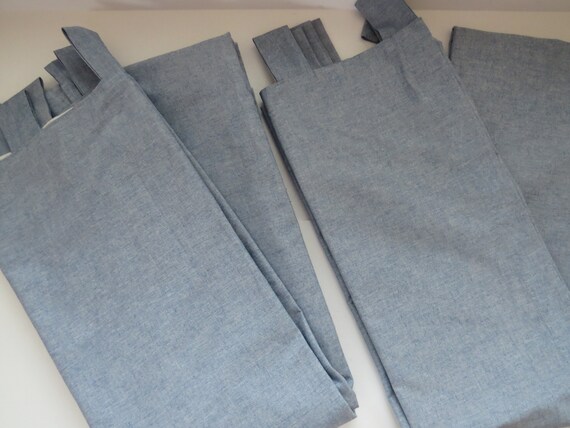 Pair Ralph Lauren Drapery Curtain Panels Boathouse Oxford Etsy