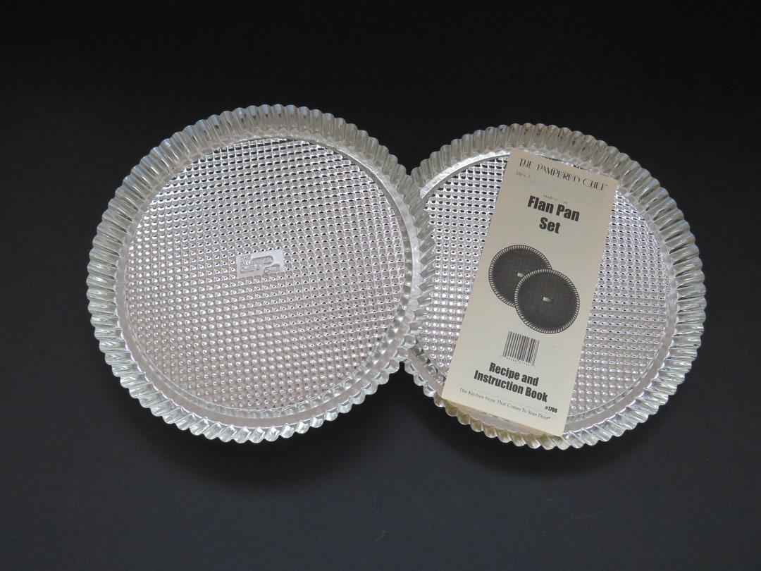 1996 Set of 2 Metal Tart Flan Pans Round Fluted Tartlet Pie Etsy