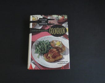 1959 Culinary Arts Institute Encyclopedic Cookbook by Ruth Berolzheimer - Red Edition - Menus Recipes Canning Freezing - Collectible Gift