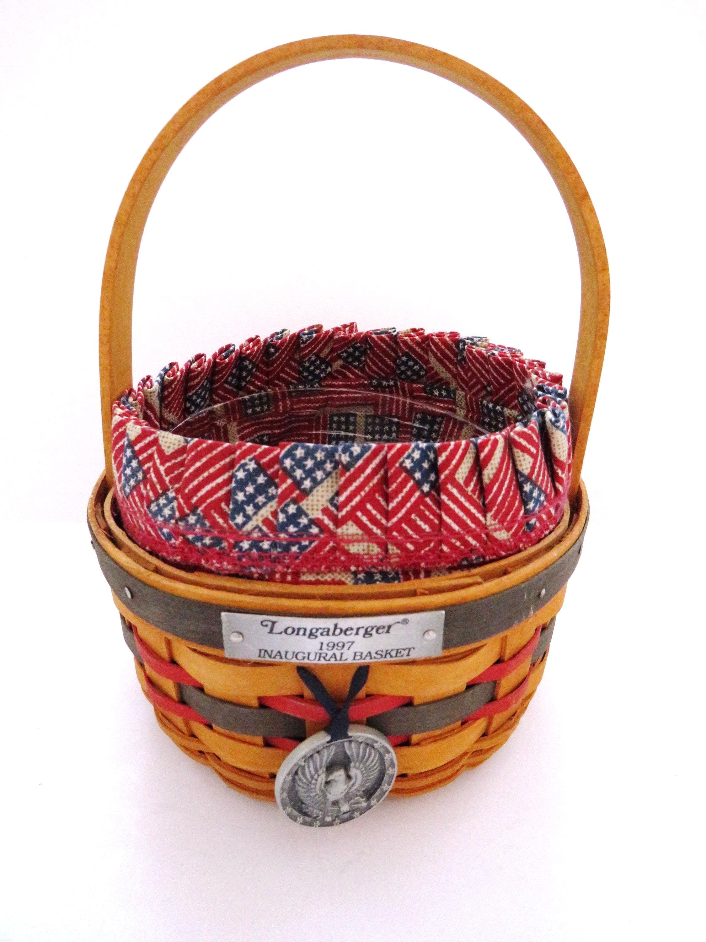 ロンガバーガー♪1997年製 Longaberger Etsy - Basket Inaugural 1997 小物入れ