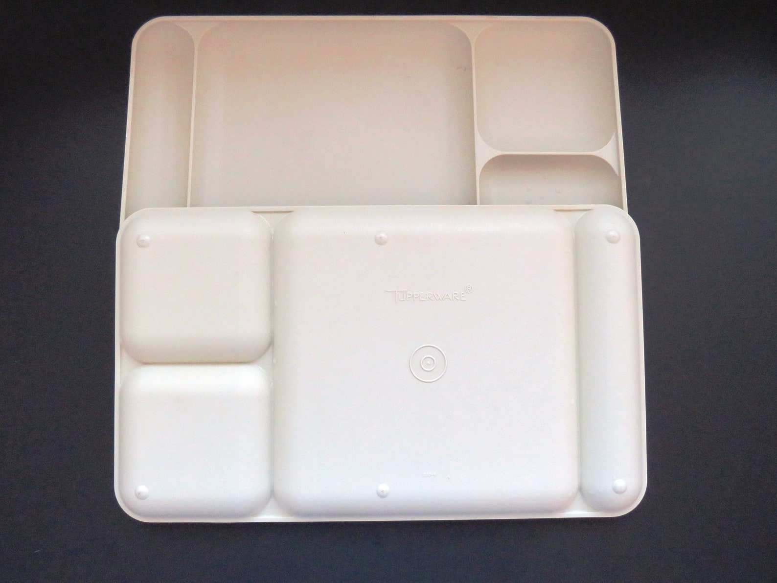 1980s Tupperware Divided Cafeteria Lunch Trays Set of 2 Etsy