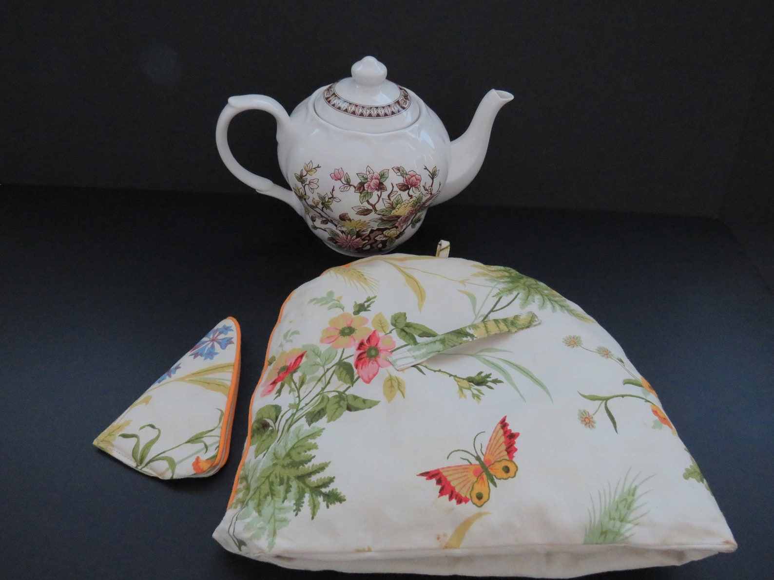 Vintage 2 Piece Tea Cosy Handle Cover by Bo Peep Crafts Etsy