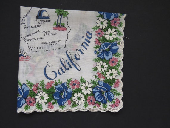 1960s California State Handkerchief - California … - image 1