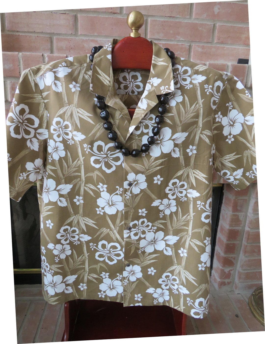 Royal Hawaiian Vintage 60s Flower Power Aloha Shirt, Loop Collar Hawaiian Shirt S main image 0