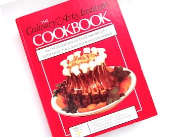 The Culinary Arts Institute Cookbook - 1988 Ed - Appetizers to Desserts - Microwave Crockpot Grilling Recipes - Chef Cook Collectible - Gift