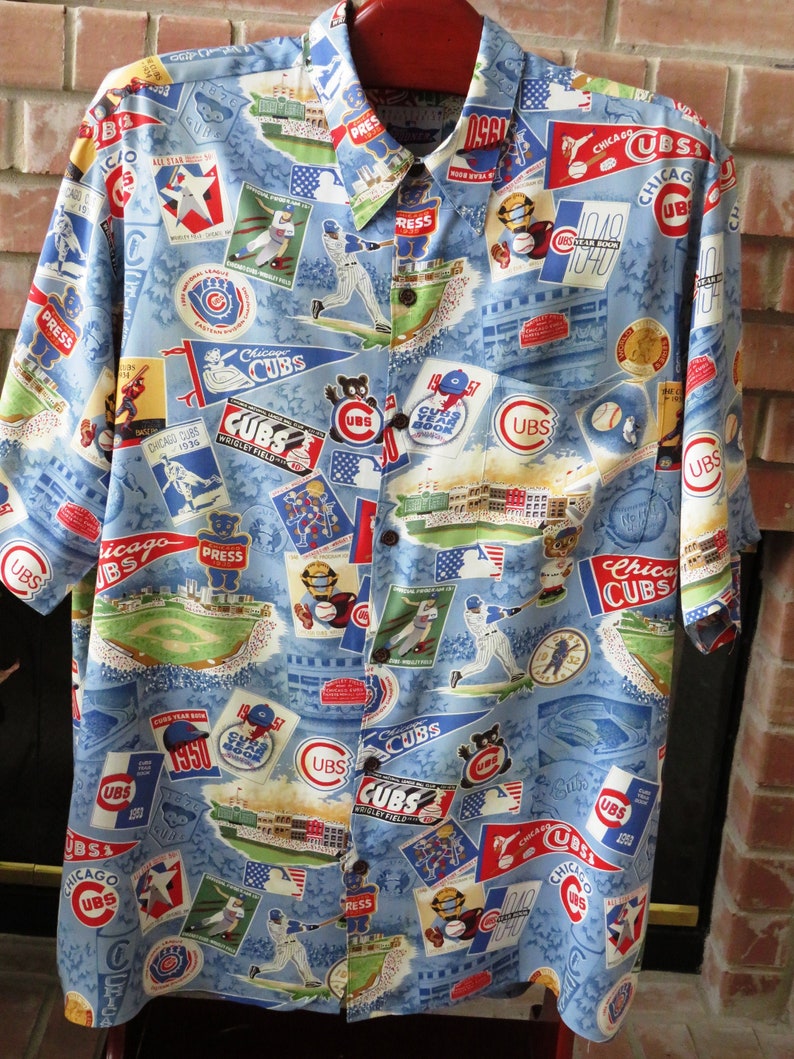 Vintage Chicago Cubs Aloha Shirt by Reyn Spooner Size XXL | Etsy