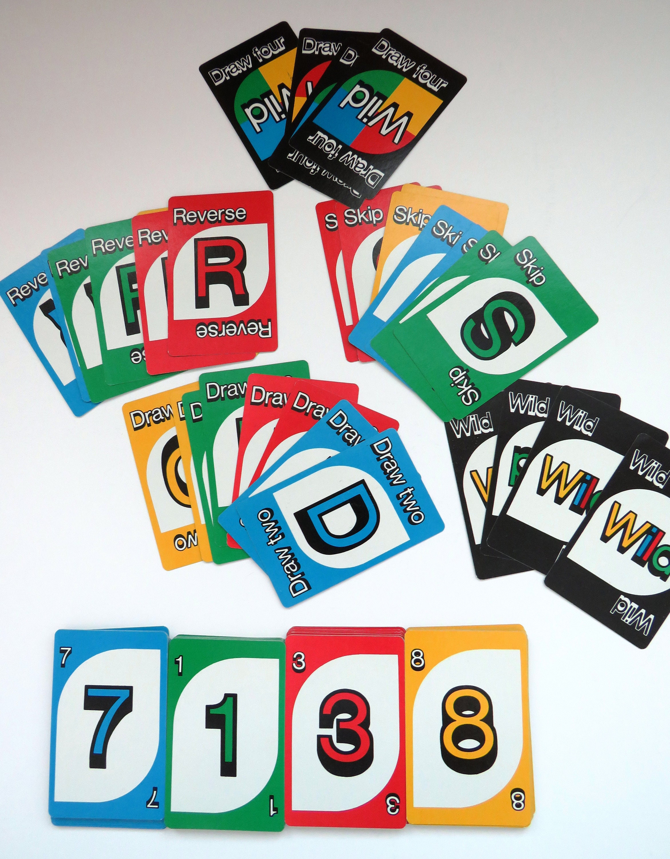 Vintage Uno Card Game and Uno Score Pad Double Score Cards Original Box