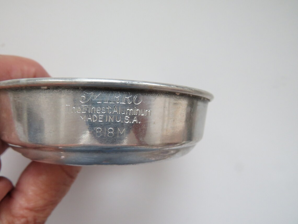 6 Round Metal Ring Molds Vintage Mirro Aluminum Baking Pans Etsy