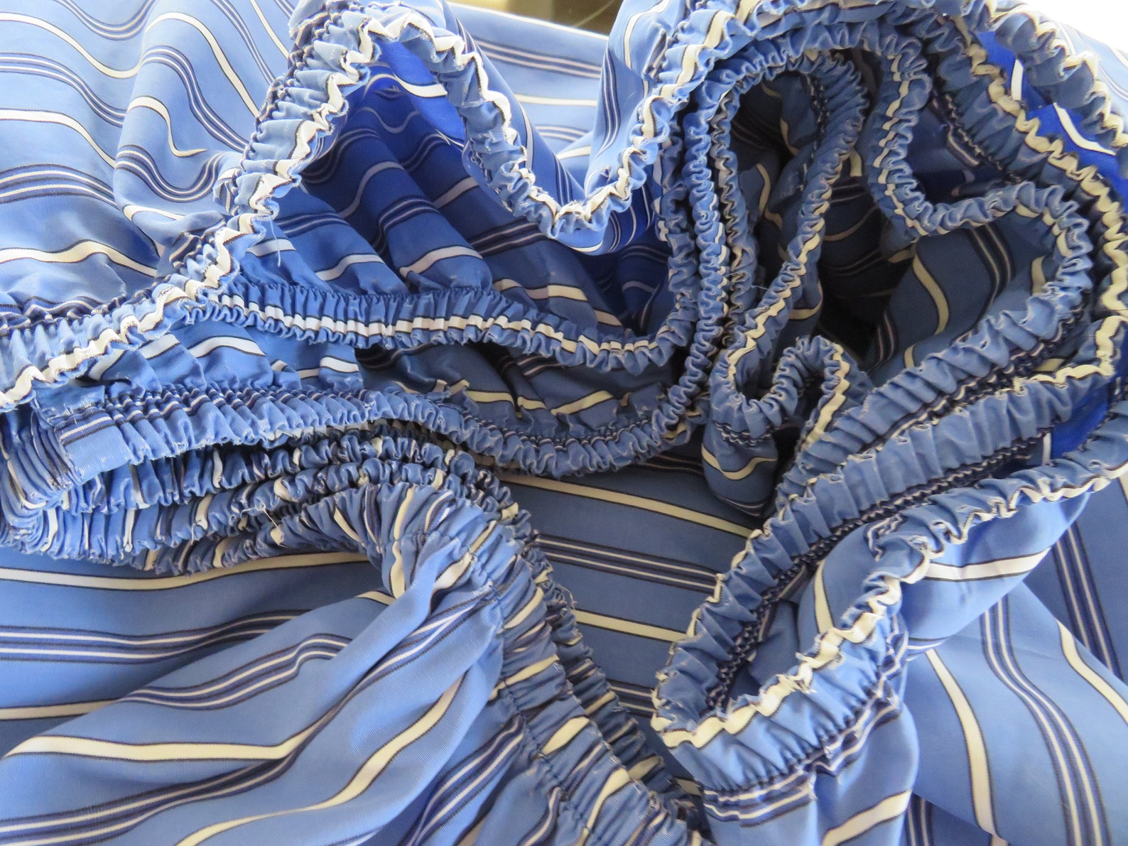 Ralph Lauren TWIN Flat and Fitted Sheet Set Blue White - Etsy