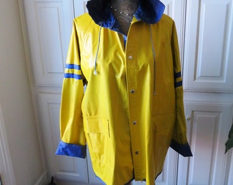 vinyl rain jacket