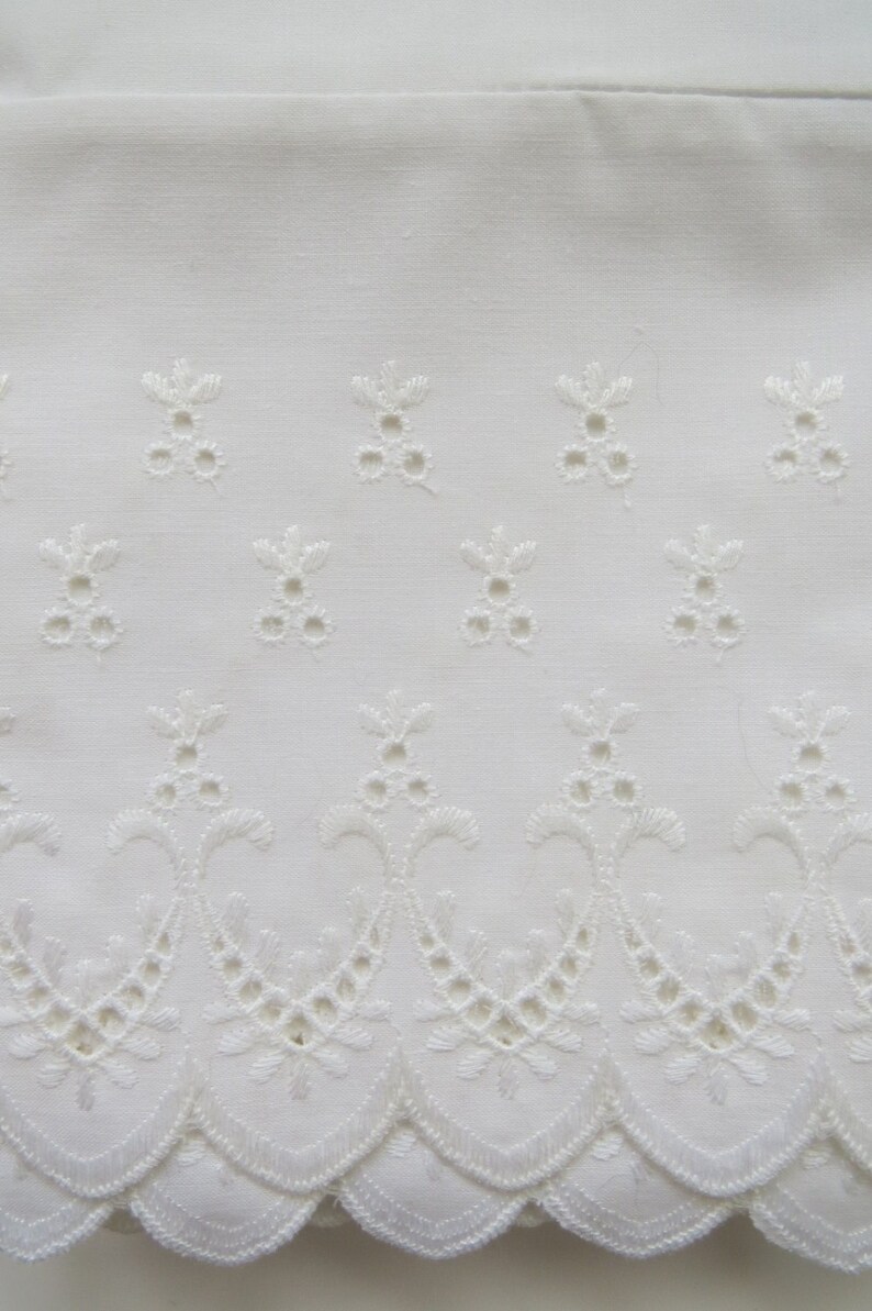 Vintage White Eyelet Pillowcases by Wamsutta Set of 2 Etsy