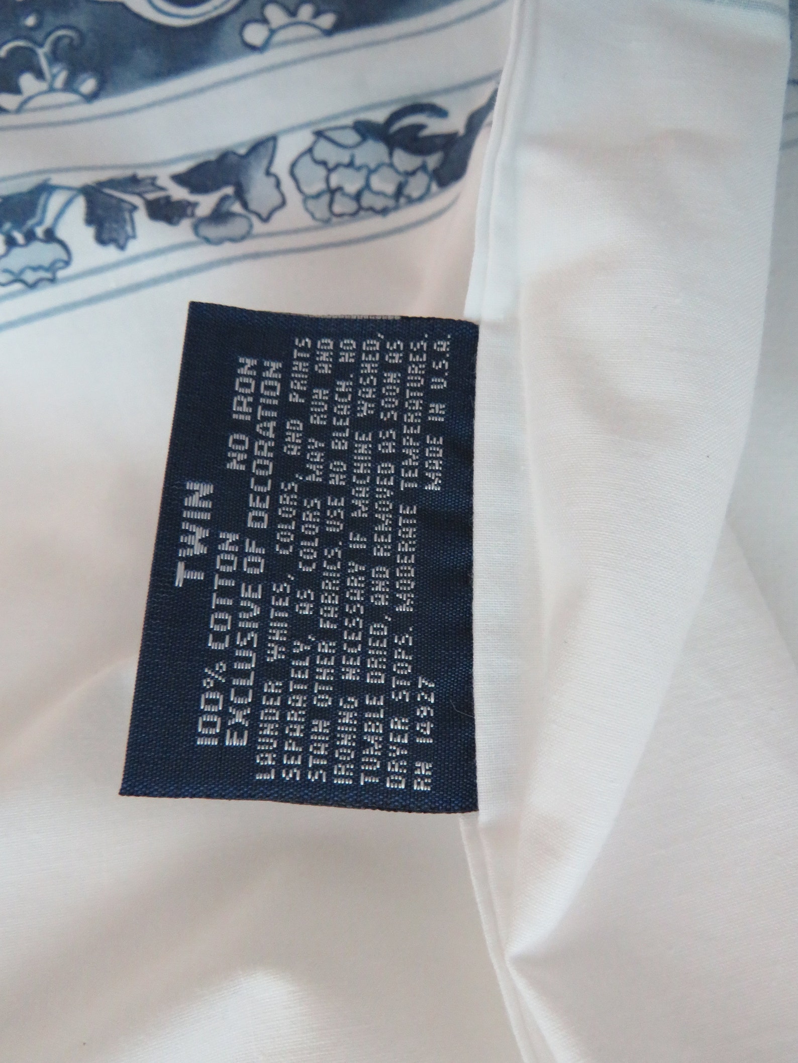 Ralph Lauren TWIN Dust Ruffle Jonquil Border on Solid White Etsy