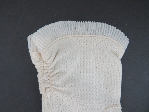 Vintage Beige Gloves by Helanca - Stretch Nylon G… - image 2