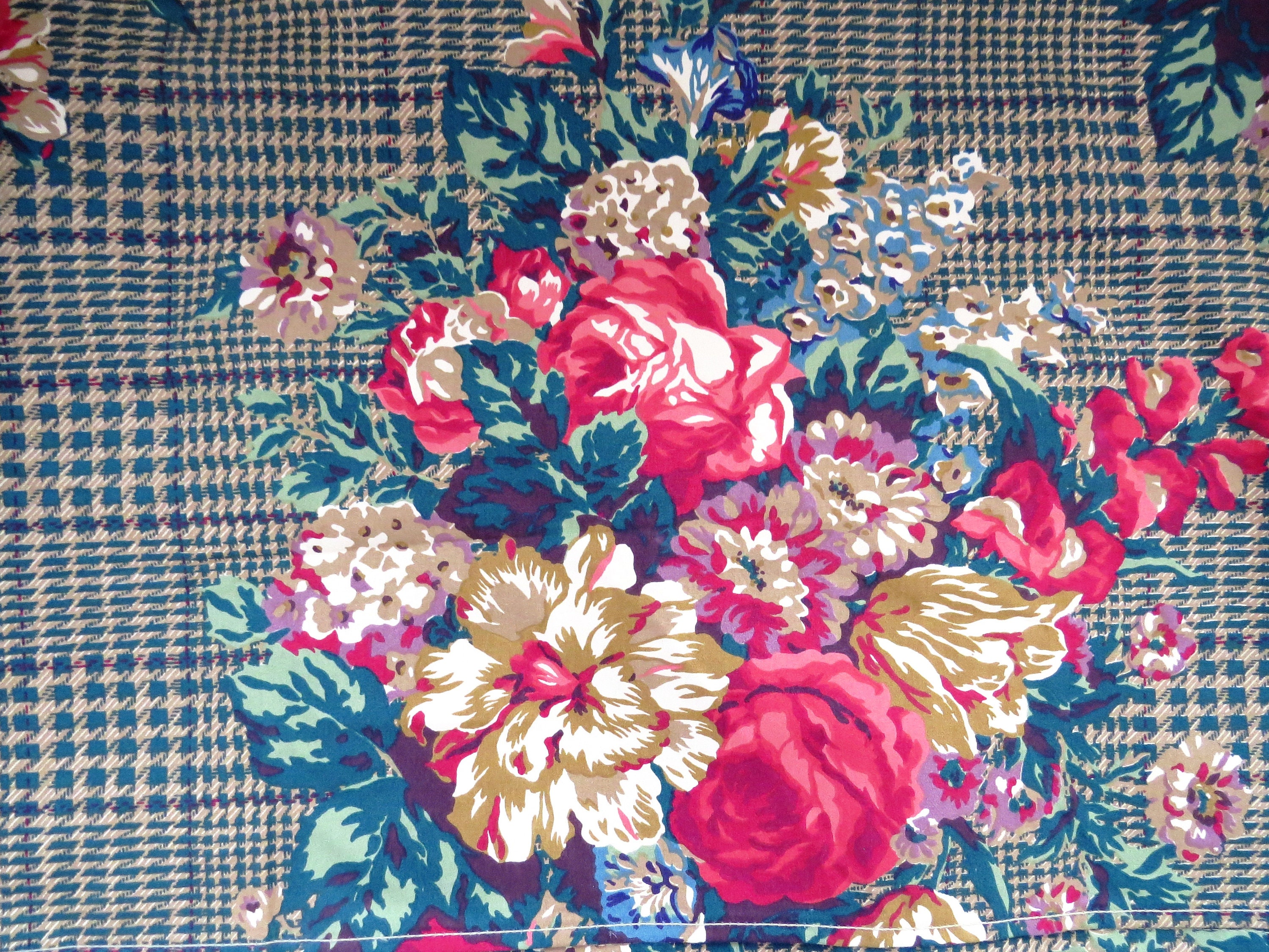 Ralph Lauren Full Double Flat Sheet Catherine Floral Dark | Etsy