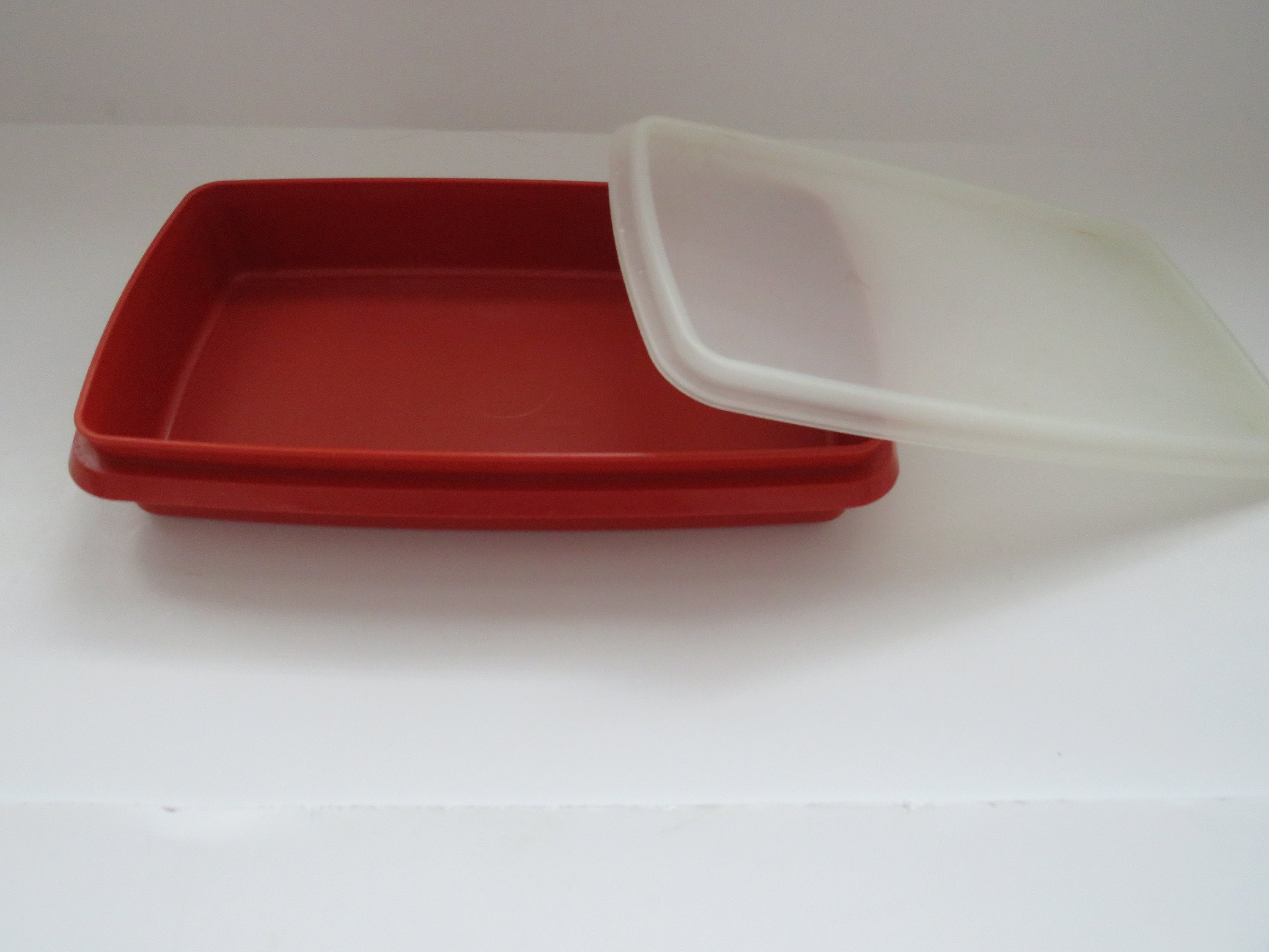 Tupperware Large Season Serve Marinade Container Paprika Orange Plastic  Food Storage Dish Meat Keeper Picnics BBQ Grilling RV Collectible 