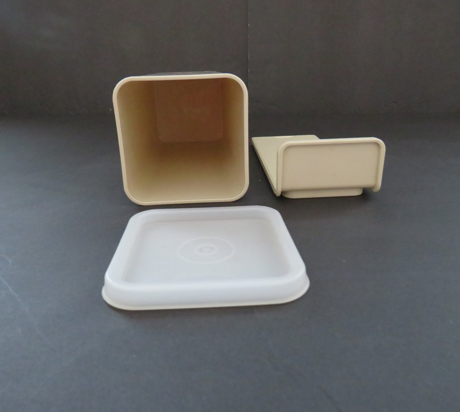 1980s Short Tupperware Cheese Butter Cream Cheese Keeper 3 Etsy