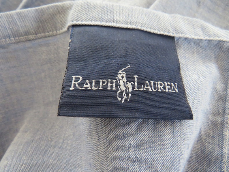 Ralph Lauren Twin Dust Ruffle Light Blue Chambray Bedskirt - Etsy