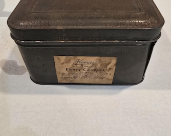 Kemya-blik voor fancy snoepjes 5 pound. Vintage West-Duitsland: 9 x 6,75 inch