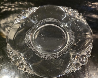 Bonbonbonbonbonschaal Bubbelrand Duncan & Miller druppelpatroon 1936-1955 7"