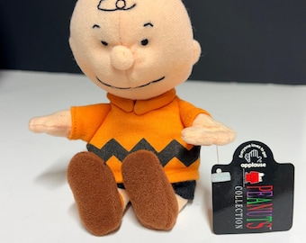 Applause Peanuts Collection Charlie Brown Mini Plush 7.5 Inch Vintage Toy 36260