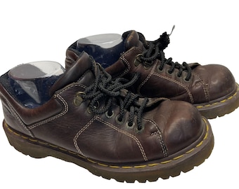 Dr. Martens 8312 Chunky Brown Leather Y2K Oxford Shoes Mens Size 10 READ