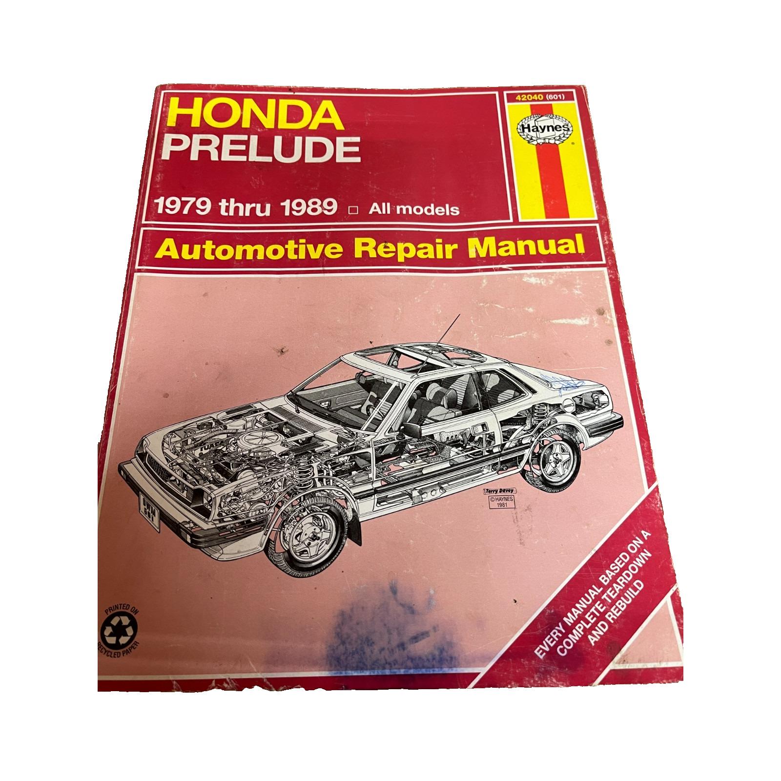 Honda Prelude Service Manual - Etsy