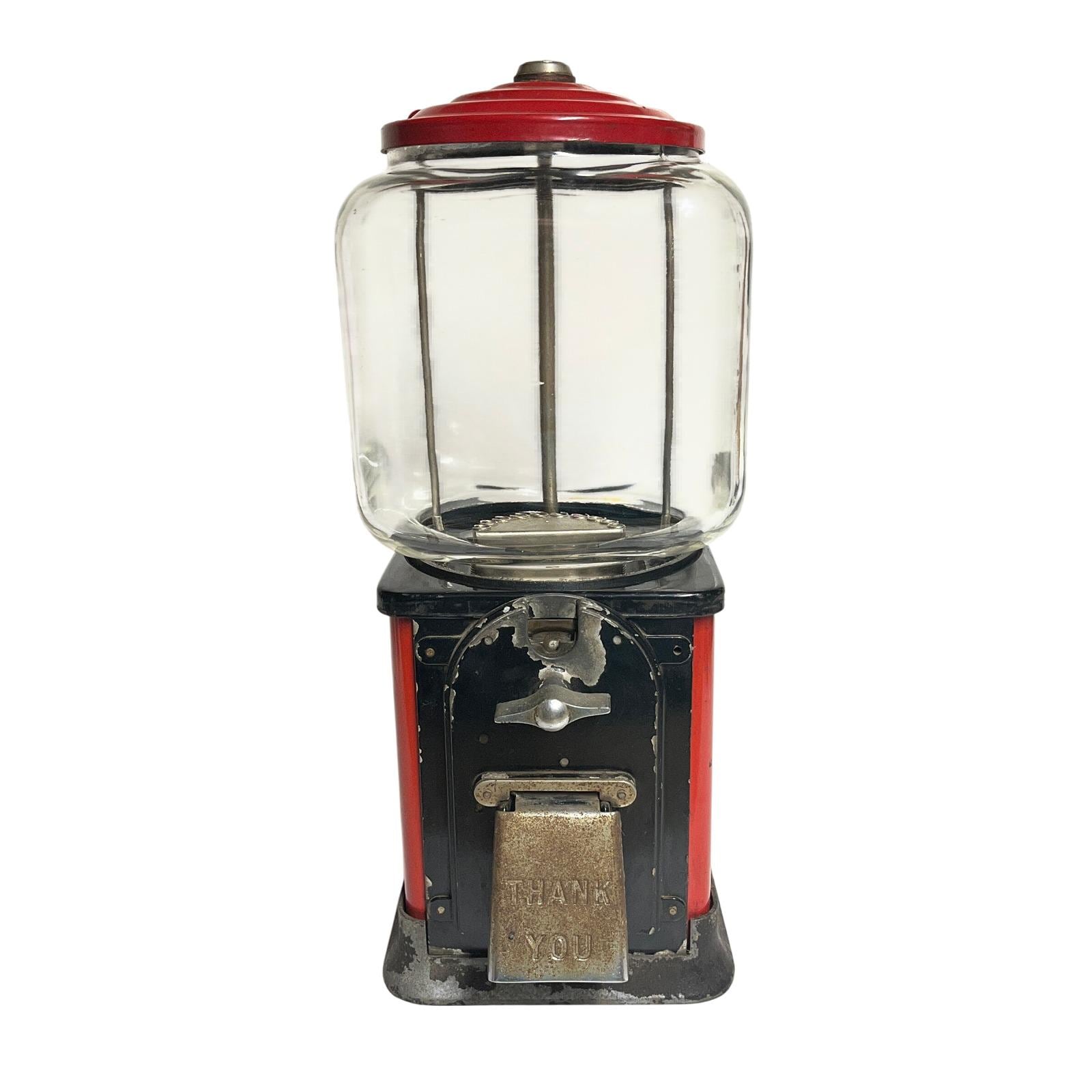 Victor Topper 1 Cent (penny) Gumball Machine Square Globe 1950's