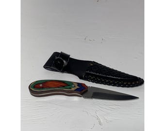 Custom handmade  high carbon steel camping hunting fixed blade knife