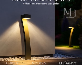 Solar LED Pathway Lights | Waterproof Garden Lawn Lights for Yard, Patio, Driveway & Outdoor Landscape Décor