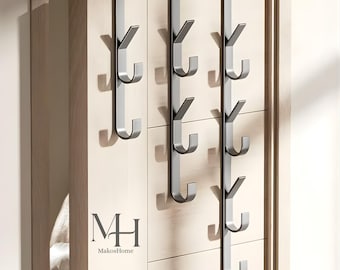 Metal Over the Door Hook | Heavy-Duty No-Drill Coat Rack for Clothes, Bags & Towels | Space-Saving Home Organizer