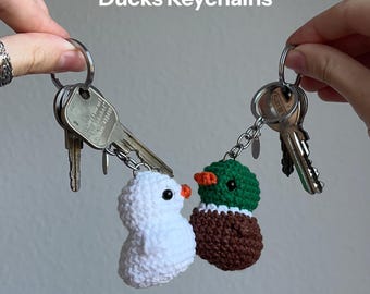 Crochet Ducks Keychains — Couple Duck Gift • Personalized Pet Memorial