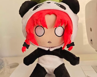 Disfraz de panda del Proyecto Touhou, muñeco de peluche estilo Hong Meiling Fumo
