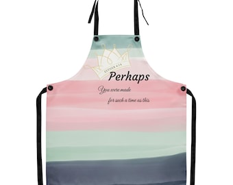 Made for Such a Time as This Apron | Esther 4:14 Apron | Christian Kitchen Apron | Faith Inspired Gift | Purpose Driven Apron