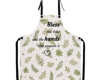 Prayer for the Cook Apron | Faith Inspired Kitchen Apron | Christian Cooking Apron | Scripture Kitchen Gift | Farmhouse Apron
