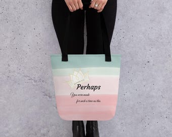 Made for Such a Time as This Tote Bag | Esther 4:14 Scripture Tote | Christian Gift | Faith Inspired Bag | Encouragement Gift