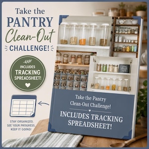 Pantry Clean-Out Challenge Guide to Intentional Cooking | Kitchen Decluttering, Money Saving | Reverse Grocery Shopping