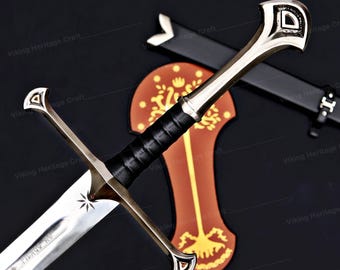 Aragorn's Sword Legendary Anduril - Narsil Replica, Cosplay Prop, Home Decor Sword, Anniversary & Birthday Gift