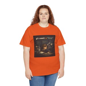 Git Commit Sleep T-Shirt – Programmer Humor, Tired Coder Tee image 8