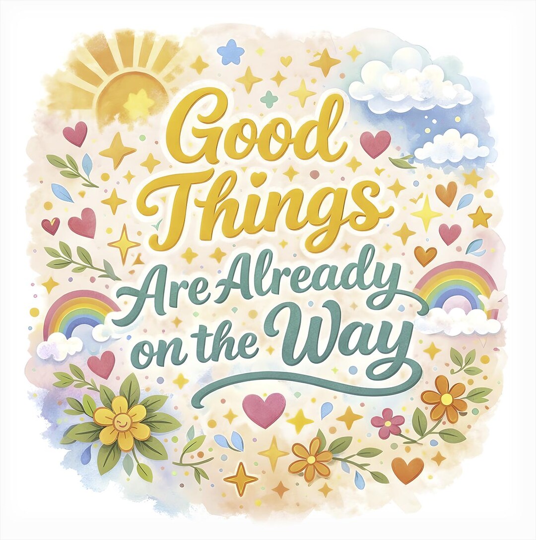 Positive Affirmation Tee, Good Things Are Already on the Way T Shirt ...