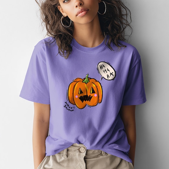 Funny Pumpkin - Unisex Garment-Dyed T-shirt