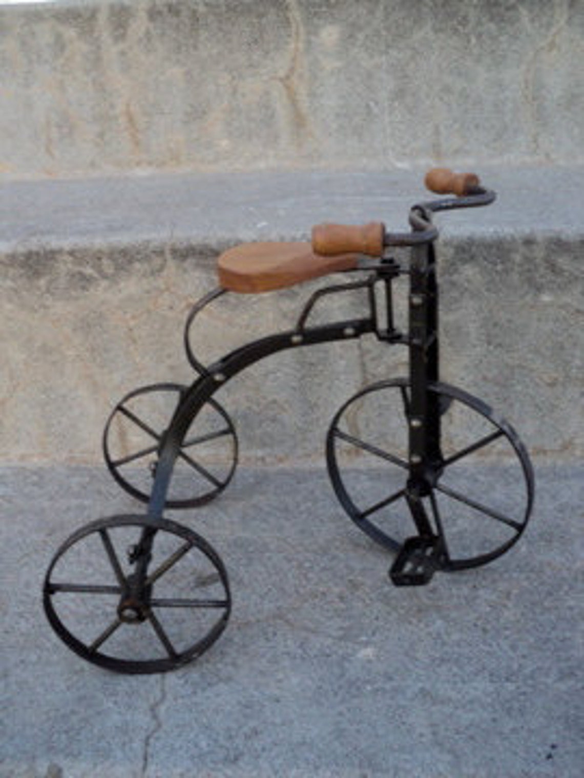 Vintage Metal Tricycle Decoration Etsy