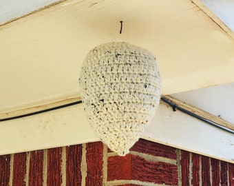 Crochet Wasp Nest - Crochet Hornet Nest - Wasp Repellent - Hornet Repellet - Fake Wasp Nest - Fake Hornet Nest - Wasp/Hornet Nest Decoy