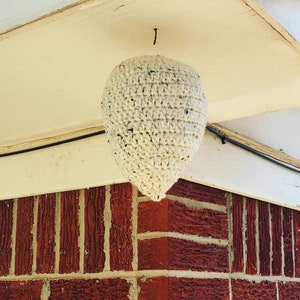 Crochet Wasp Nest - Crochet Hornet Nest - Wasp Repellent - Hornet Repellet - Fake Wasp Nest - Fake Hornet Nest - Wasp/Hornet Nest Decoy