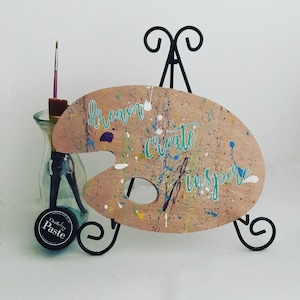 Artist Palette - Artist Paint Palette Sign - Paint Palette - Chalk Couture Sign - Wall Art - Teacher Gift - Graduation Gift - Art
