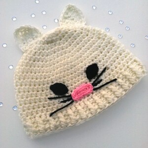 Crochet Cat Beanie - Crochet Cat Hat - Adult Animal Hat - Fall Hat - Winter Hat