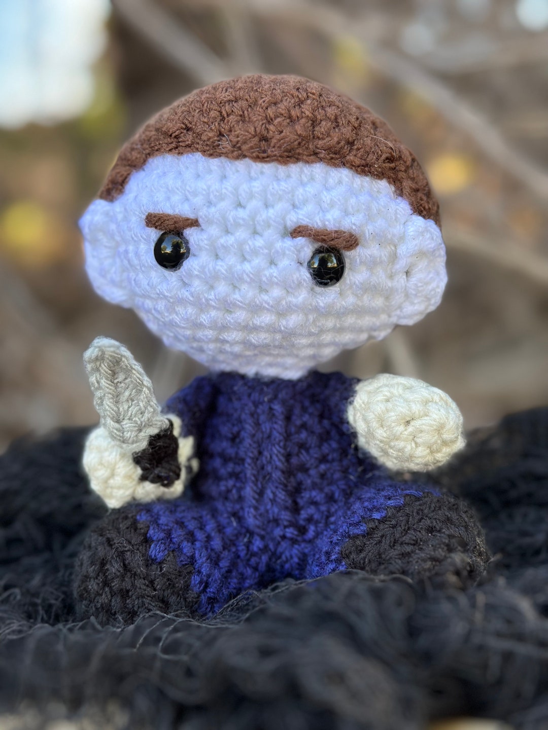 Crochet Halloween Doll - Crochet Doll - Crochet Michael Myers Doll ...