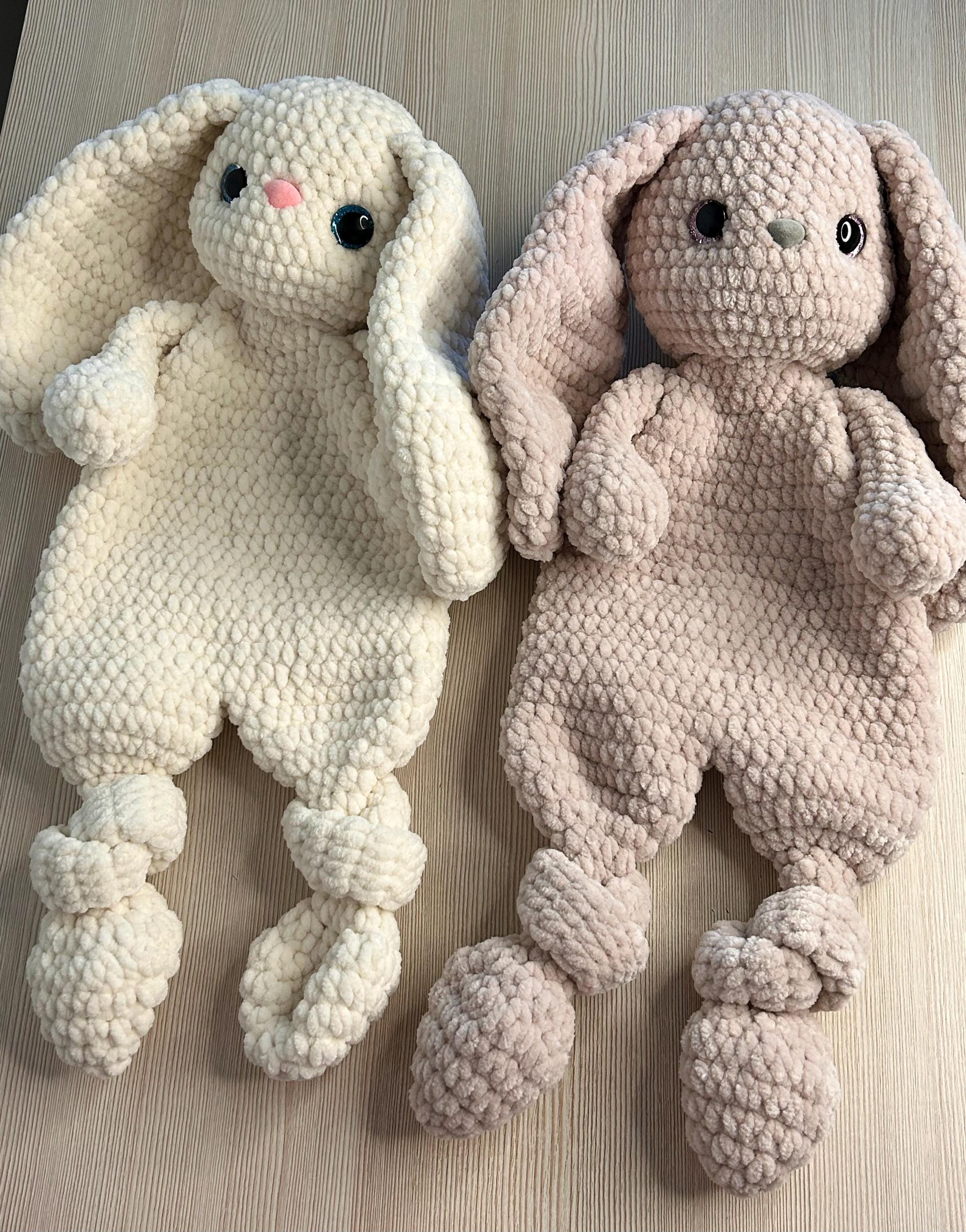 Crochet Bunny Lovey Pdf Tutorial Amigurumi Rabbit Lovey Pdf Pattern ...