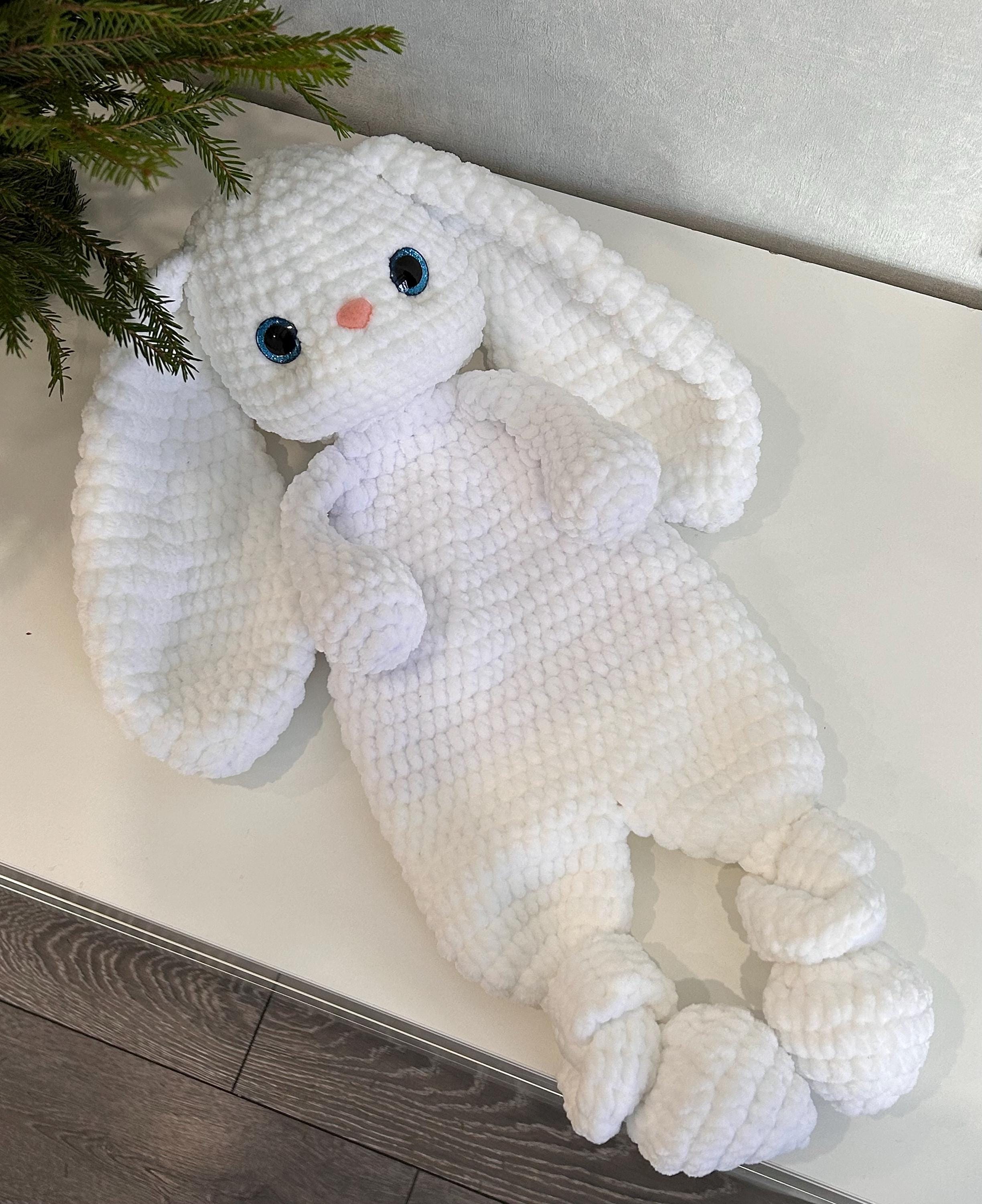 Crochet Bunny Lovey Pdf Tutorial Amigurumi Rabbit Lovey Pdf Pattern ...